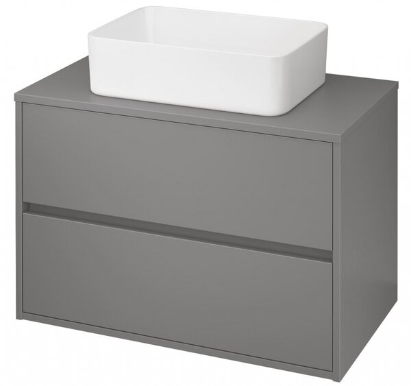 Cersanit Crea - závesná skrinka pod umývadlo na dosku 80cm, sivá, S924-018