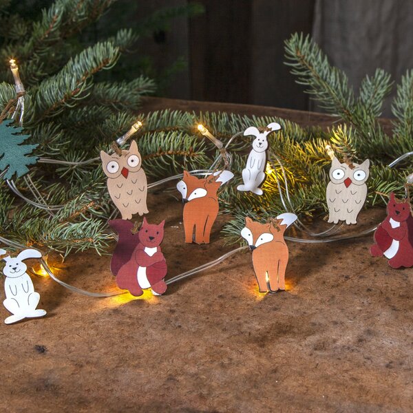 Svetelná LED reťaz Forest Friends 180 cm
