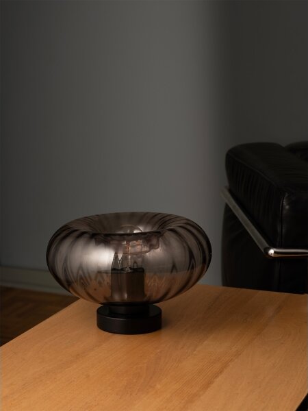 Osram - Stolová lampa DECOR SMOKE 1xE27/12W/230V čierna/dymovošedá