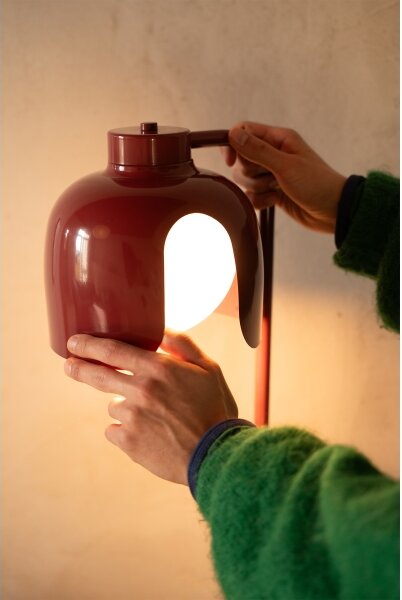 Osram - Stojacia lampa DECOR COROLLE 1xE27/15W/230V červená
