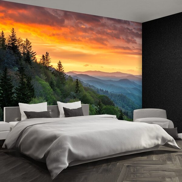 Fototapeta Vliesová Hory východ slnka 152x104 cm