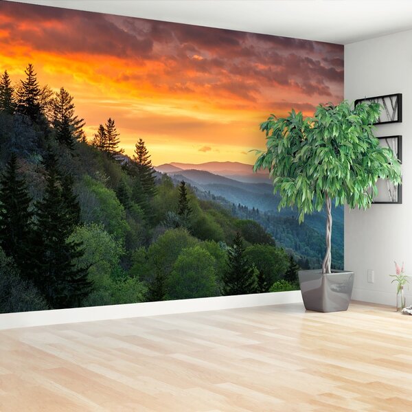 Fototapeta Vliesová Hory východ slnka 152x104 cm