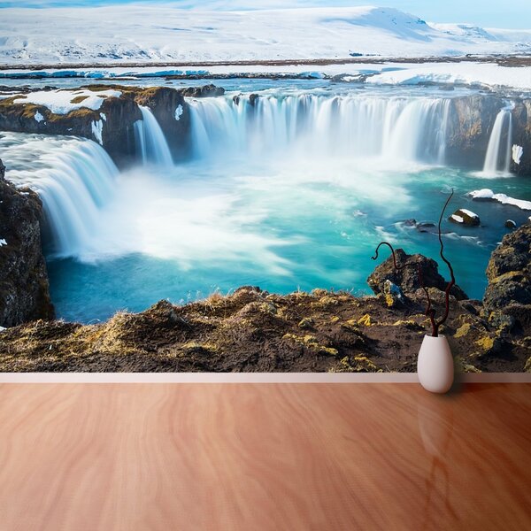 Fototapeta Vliesová Goddafoss vodopád 104x70 cm