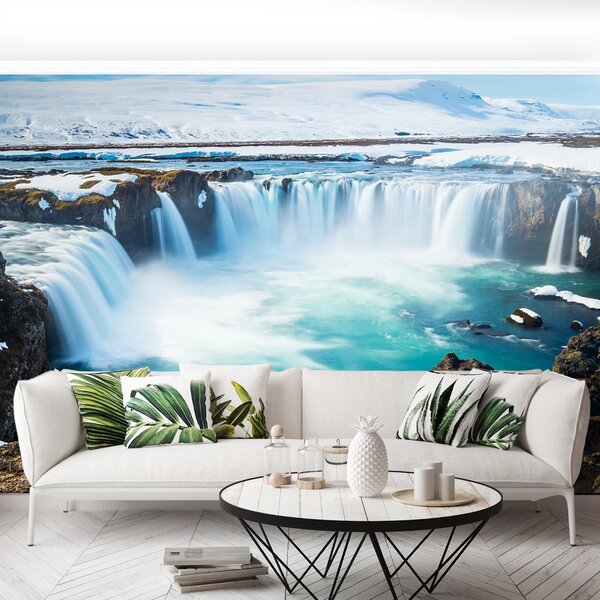 Fototapeta Vliesová Goddafoss vodopád 104x70 cm