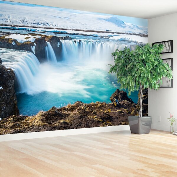 Fototapeta Vliesová Goddafoss vodopád 104x70 cm