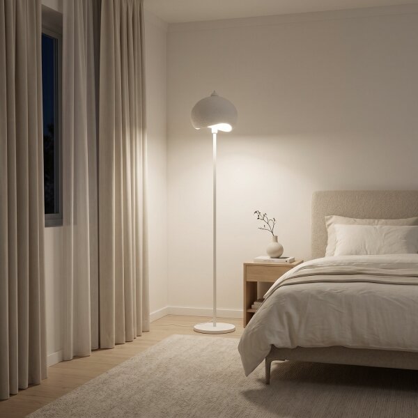 Brilagi - Stojacia lampa WABI SABI 1xE27/40W/230V biela