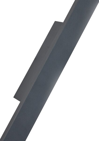 Brilagi - vonkajšie nástenné LED svietidlo LUNA, 30 W, 230 V, 4000 K, IP65, 150 cm, antracit, CRI 90