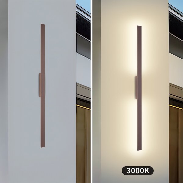 Brilagi - LED vonkajšie nástenné svietidlo LUNA LED/24W/230V 3000K IP65 100 cm hnedé CRI 90