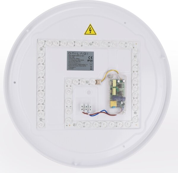 Brilagi - LED stmievateľné stropné svietidlo WALDO LED/48W/230V priemer 40 cm biela/strieborná s diaľkovým ovládaním