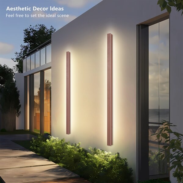 Brilagi-LED Vonkajšie nástenné svietidlo LINEAR LED/32W/230V 3000K IP65 140 cm hnedé CRI 90