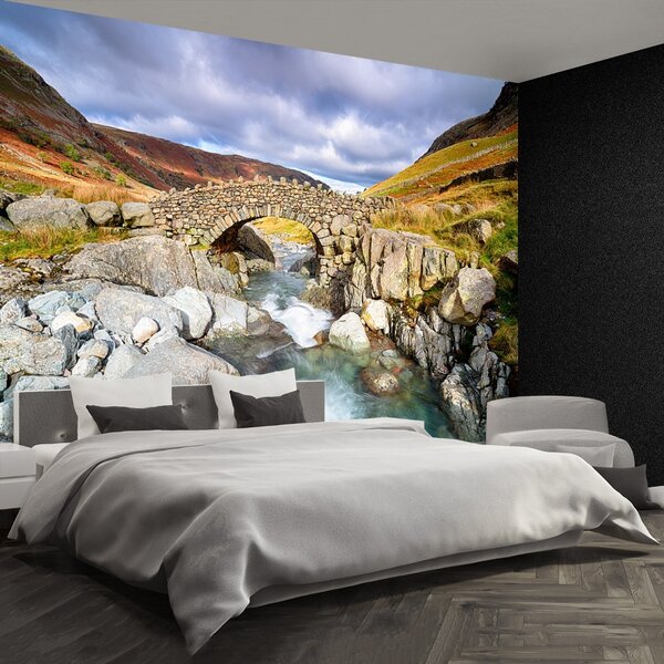 Fototapeta Vliesová Most cez rieku 104x70 cm