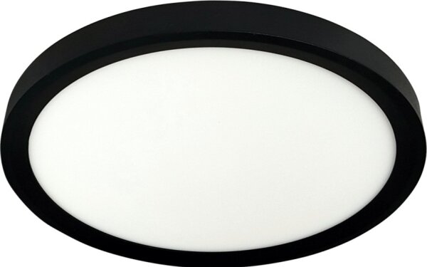 LED stropné svietidlo, 18 W, 230 V, 3000/4000/6500 K, priemer 23 cm, čierne