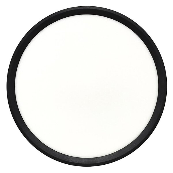 LED stropné svietidlo LED/24W/230V 3000/4000/6500K pr. 30 cm čierna