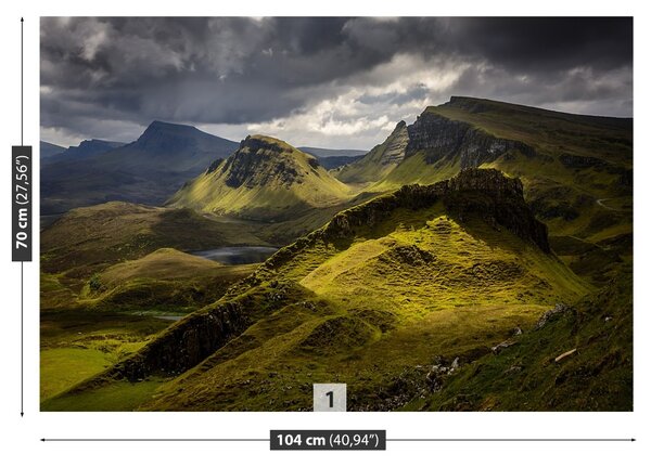 Fototapeta Vliesová Quiraing škótsko 104x70 cm
