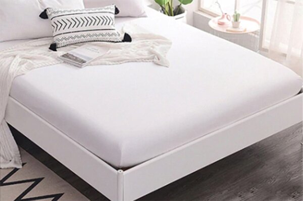 Jersey prestieradlo EKONOM 180x200 cm biele