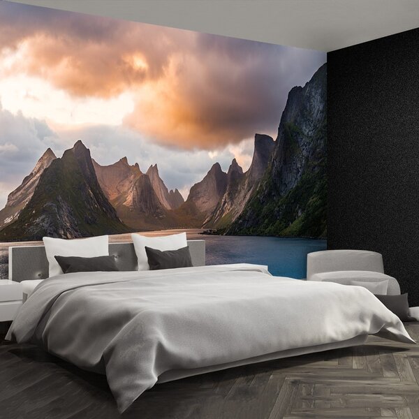 Fototapeta Vliesová Lofoten nórsko 104x70 cm