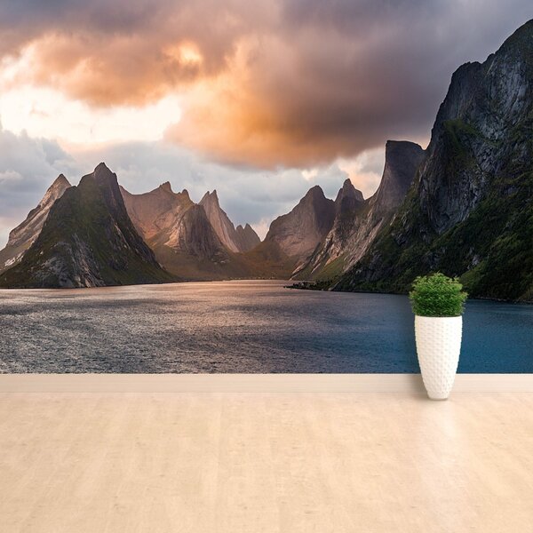 Fototapeta Vliesová Lofoten nórsko 104x70 cm