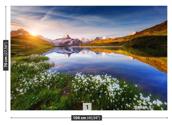 Fototapeta Vliesová Hora schreckhorn 104x70 cm