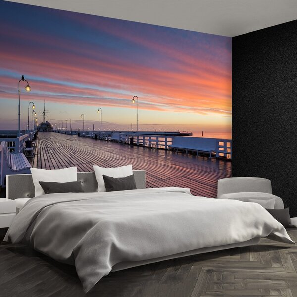 Fototapeta Vliesová Mólo v sopote 104x70 cm