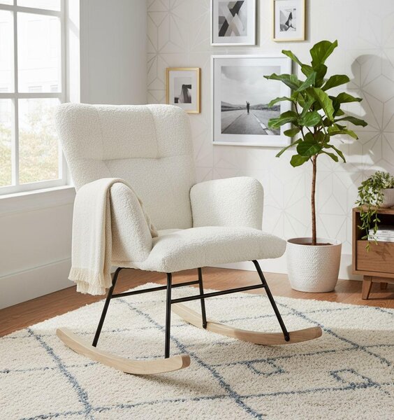 HOJDACIA STOLIČKA, textil, biela P & B - Kreslá, Online Only