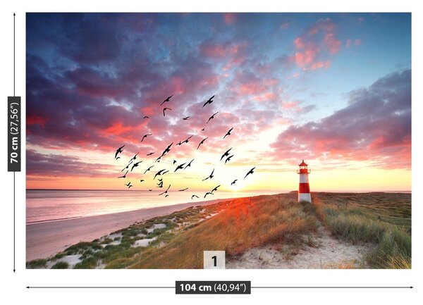 Fototapeta Vliesová Maják sylt 104x70 cm