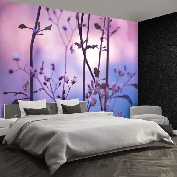 Fototapeta Vliesová Fialové púčiky 104x70 cm