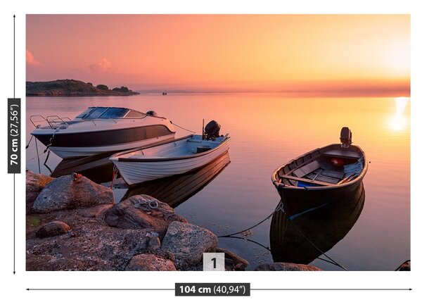 Fototapeta Vliesová Lode sunrise 104x70 cm