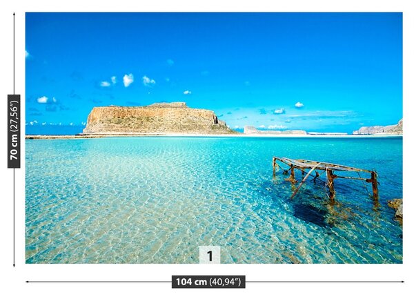 Fototapeta Vliesová Lagoon grécko 104x70 cm