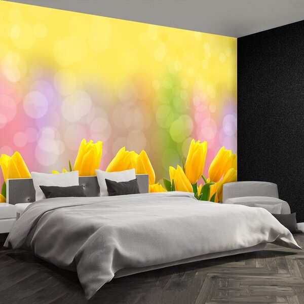 Fototapeta Vliesová Žlté tulipány 104x70 cm