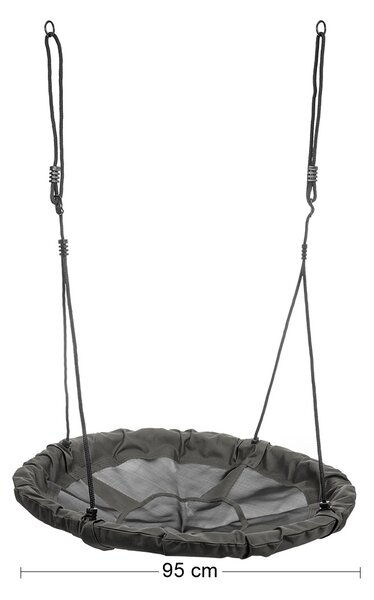 Detská hojdačka Nest 95 cm - čierna / antracit