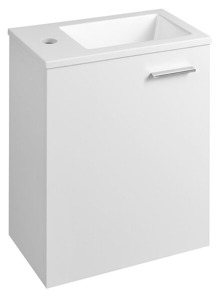 AQUALINE ZOJA skrinka s keramickým umývadlom 40x22 cm, biela 51049A-01