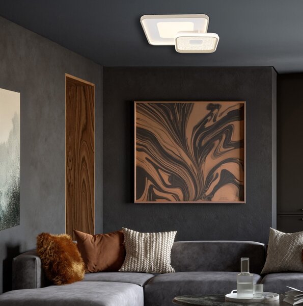 Stropné svietidlo LED 2700–6000K piesková IP20 GLOBO lighting MOSAIKO 48097-48
