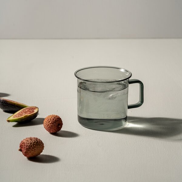 Muurla Hrnček Glass 0,35l, sivý