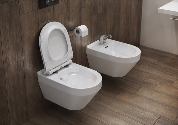 Cersanit Crea WC sedátko ovál duroplast / antibakteriálne, biela, K98-0177
