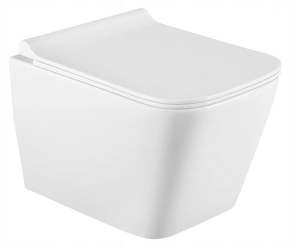 Mexen TEO Rimless wc misa závesná so sedátkom + bidet TEO, biela, 30850700+35855100