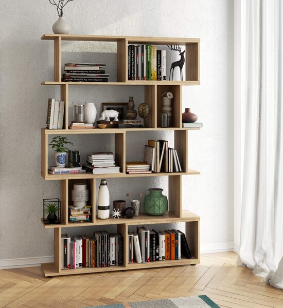 Ak furniture Knižnica FIX dub sonoma