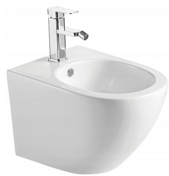 Mexen LENA Rimless, závesná WC misa so sedátkom + bidet, biela, 30224000+35224800
