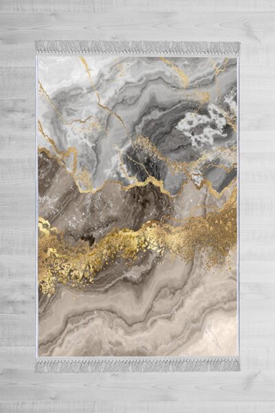 Conceptum Hypnose Koberec Marble 80x120 cm šedý/zlatý