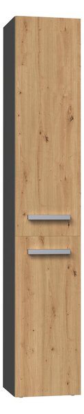 TP Living Kúpeľňová skrinka s košom na bielizeň NEL IV antracit/dub artisan