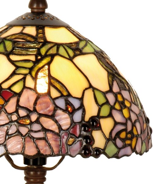 Stolová lampa Tiffany - Ø 22 * ​​32 cm 1x E14 - Clayre & Eef