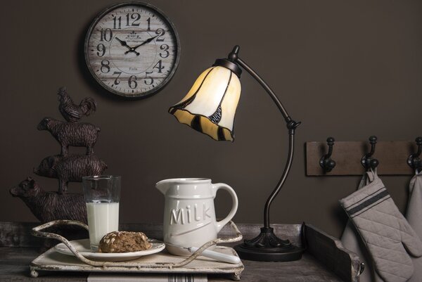 Stolná lampa Tiffany Veniq - Ø 15*46 cm 1x E14 / max 25w - Clayre & Eef