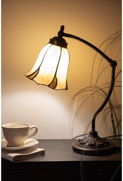 Stolná lampa Tiffany Veniq - Ø 15*46 cm 1x E14 / max 25w - Clayre & Eef