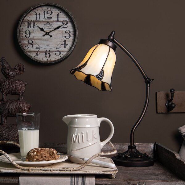 Stolná lampa Tiffany Veniq - Ø 15*46 cm 1x E14 / max 25w - Clayre & Eef