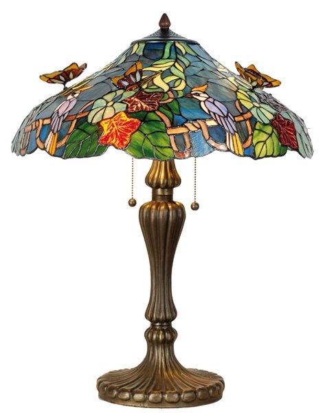 Clayre & Eef Stolní lampa Tiffany Butterfly - Clayre & Eef