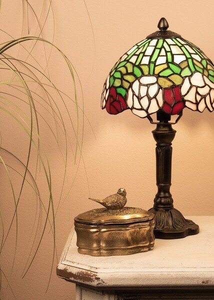 Stolná Tiffany lampa Fantina - Ø 21*39 cm - Clayre & Eef