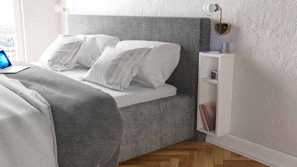 Hanah Home Závesný nočný stolík Turra biely