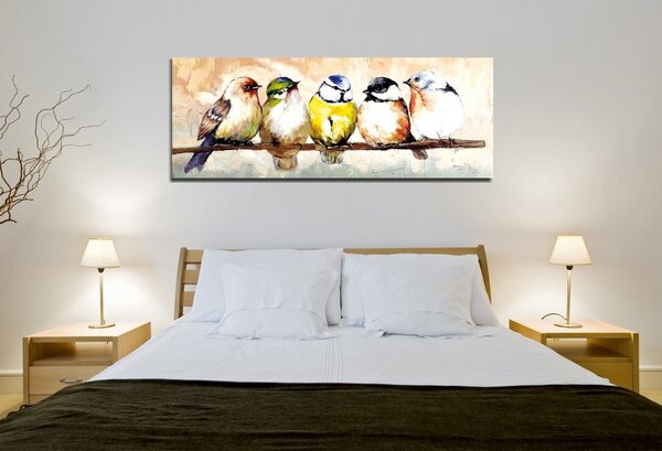 Hanah Home Obraz Vtáky 30x80 cm