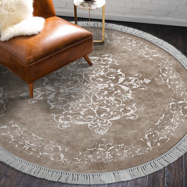 Conceptum Hypnose Okrúhly koberec Tapis 180 cm béžový