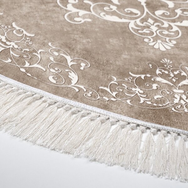 Conceptum Hypnose Okrúhly koberec Tapis 180 cm béžový