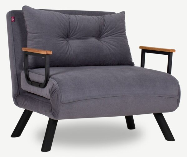 Hanah Home Rozkladacie kreslo Sando 60 cm šedé